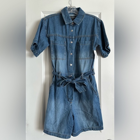 Juicy Couture NWT Denim Barbie Style Romper - Picture 2 of 9